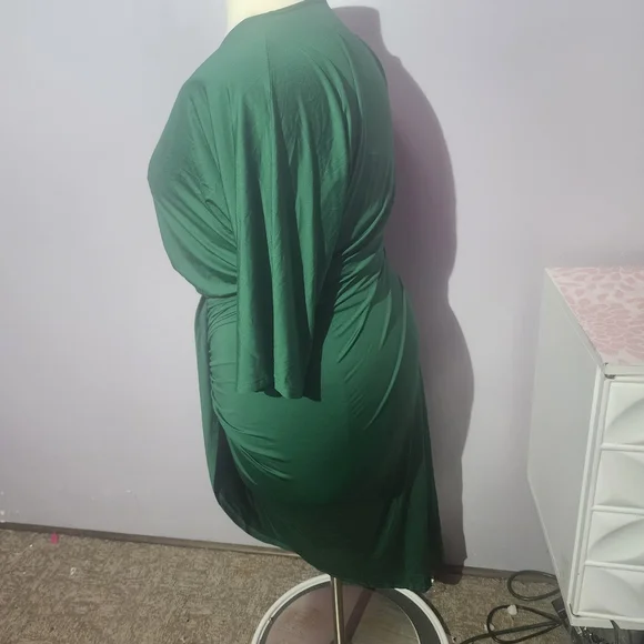 NWT Baltic Born Mimi Hunter Green Wrap Midi Dress - Picture 6 of 6